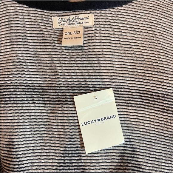 LUCKY BRAND Wool Aztec Tan & Black Ponco, NWT, O/S - Picture 10 of 11